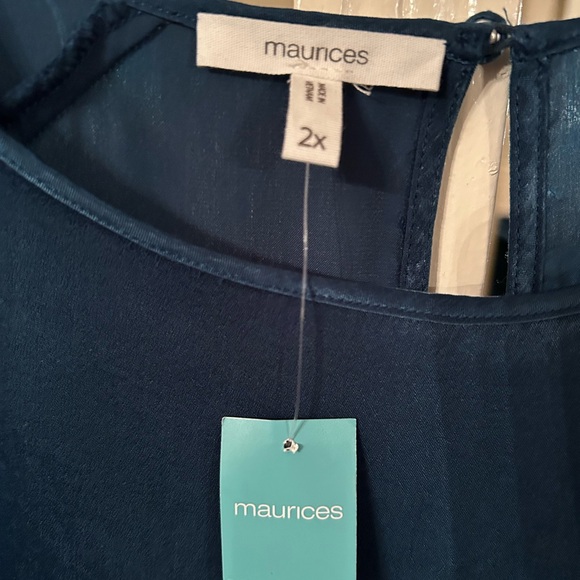 Maurices Deep Blue Blouse - Picture 3 of 6